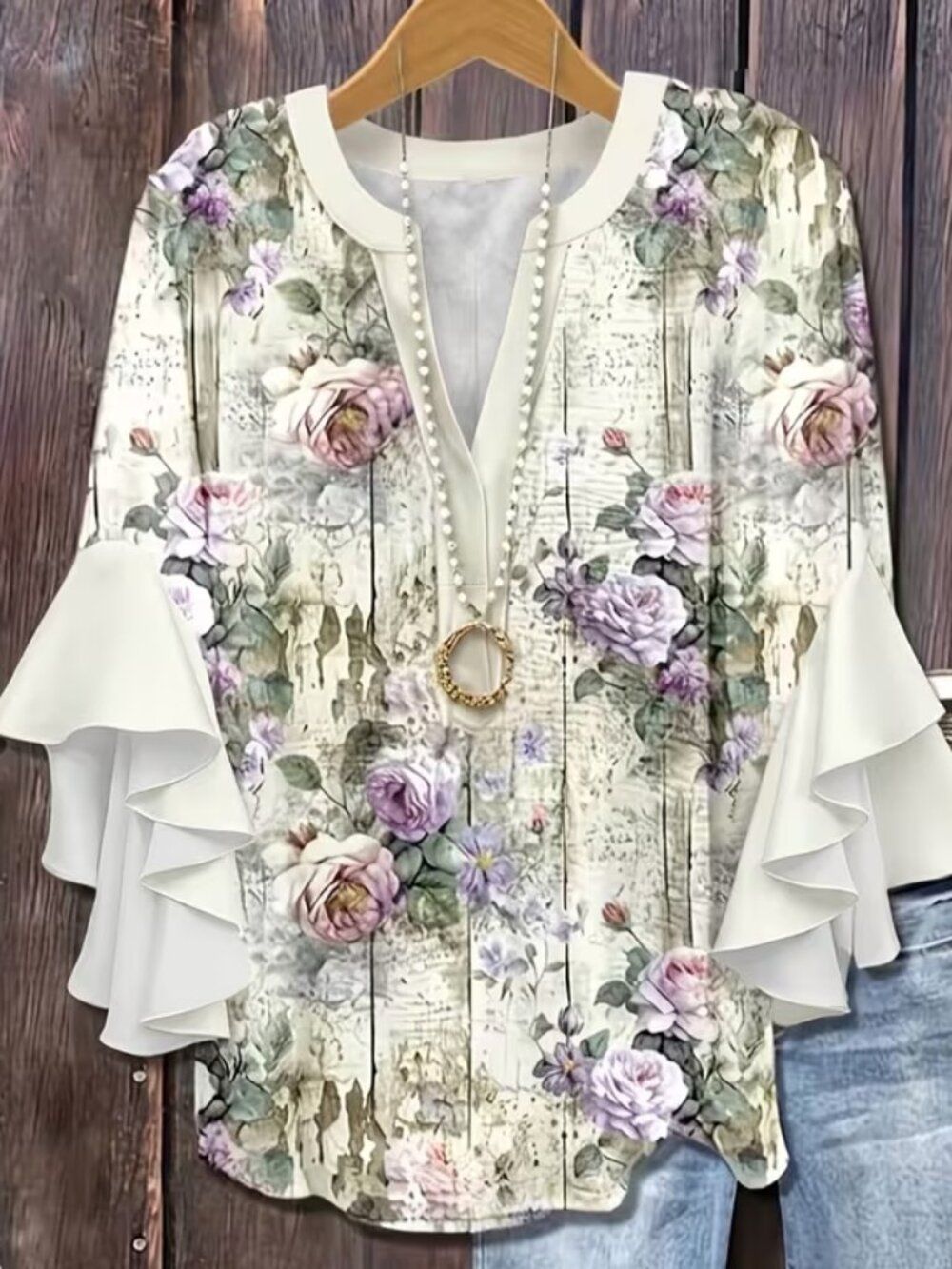 2X Blouse - New (Necklace not included)